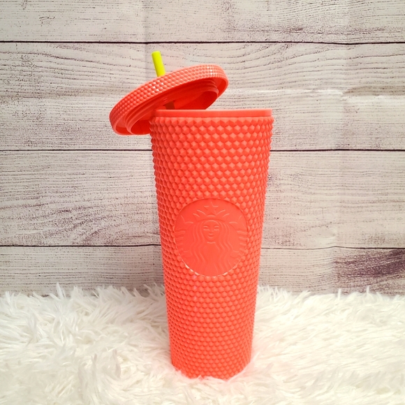*NEW* Starbucks Dragonfruit Studded Bling Tumbler 24 oz. NWT Summer 2022 - Picture 8 of 10